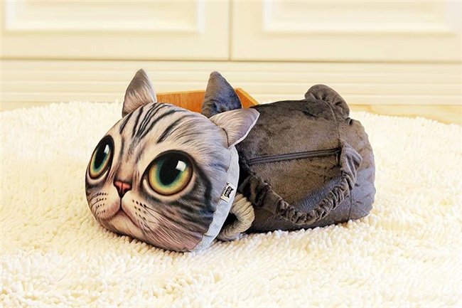 3D Animal Charcoal Car Pillow